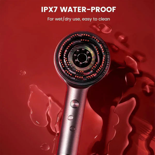 Uswah™ Scalp Massager Brush (Red) – فرشاة تدليك فروة الرأس (حمراء)